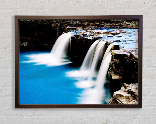 Flow Of The Waterfall Framed Print
