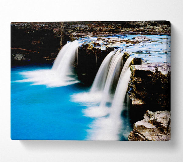  A Canvas Print of Flow Of The Waterfall Canvas Wall Art