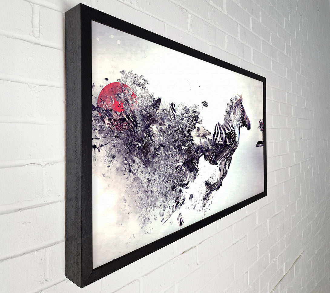  A Canvas Print of Abstract Zebra Canvas Print