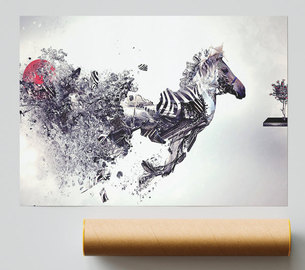 Abstract Zebra Print
