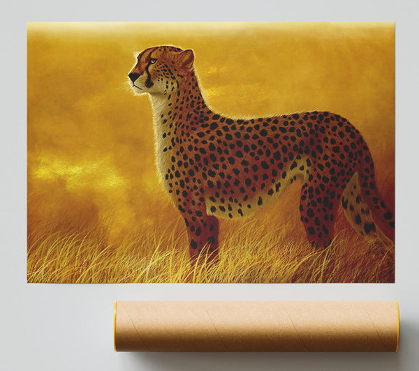 African Cheetah Giclee Print