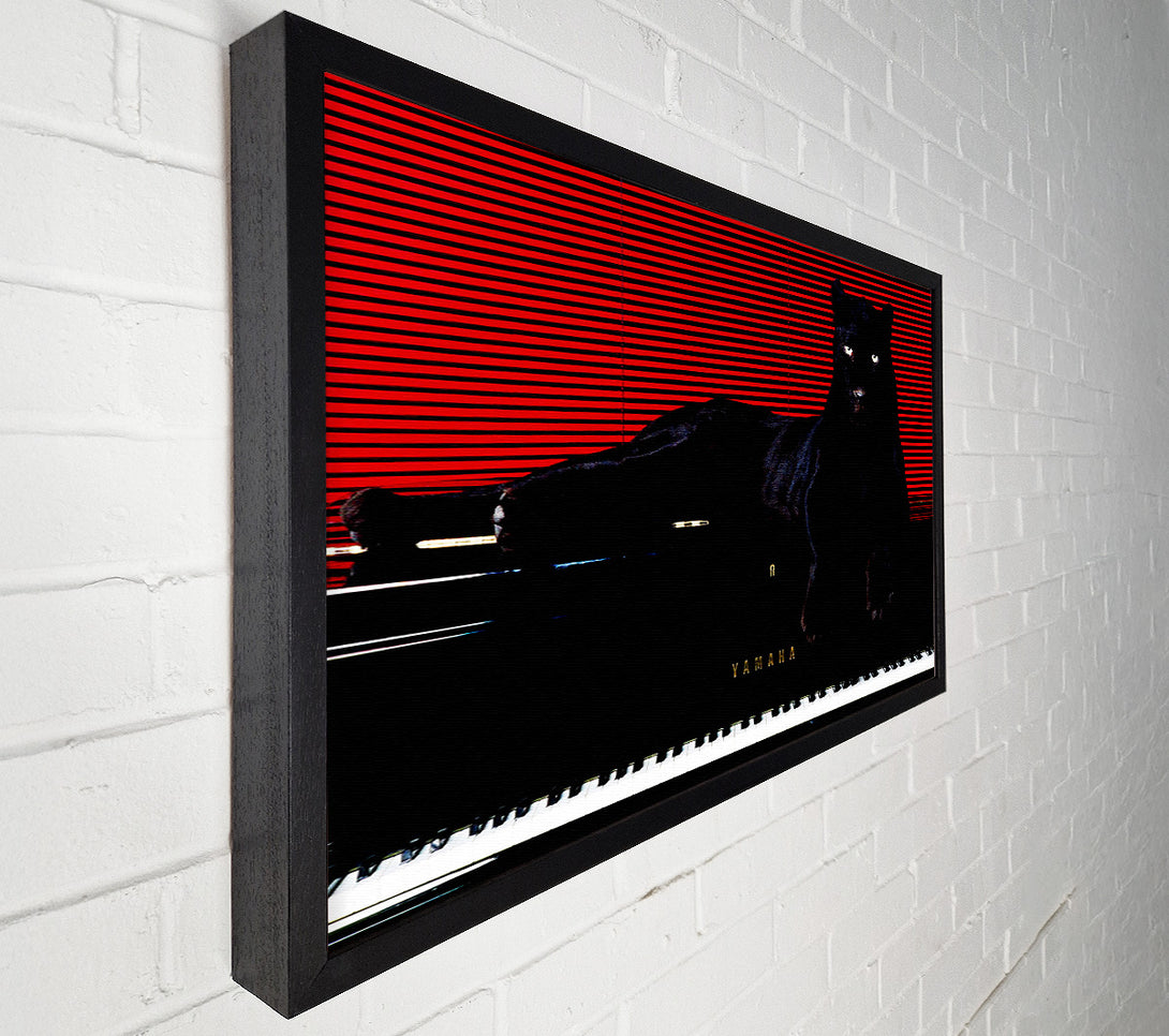  A Canvas Print of Black Panther Piano Canvas Wall Art