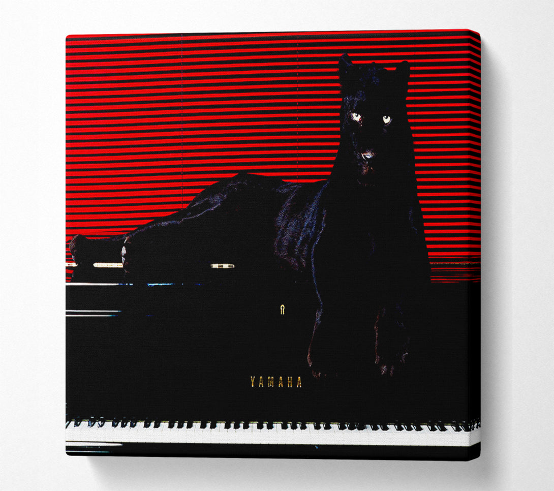  A Canvas Print of Black Panther Piano Canvas Wall Art