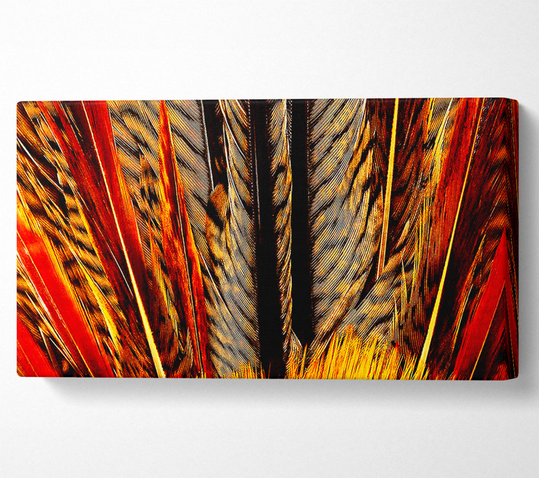  A Canvas Print of Blazing Feathers Canvas Wall Art