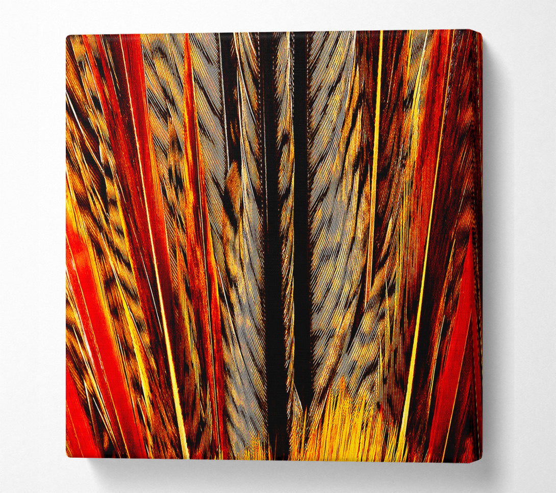  A Canvas Print of Blazing Feathers Canvas Wall Art