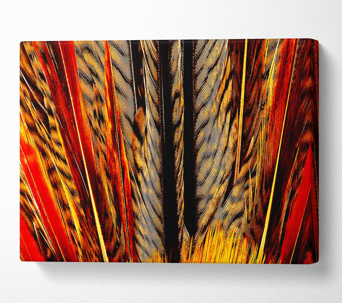  A Canvas Print of Blazing Feathers Canvas Wall Art