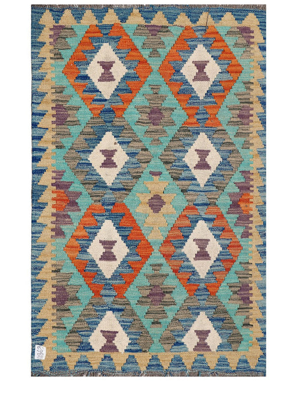 Maimana Afghanistan Kilim Rug - 120 x 79 cm