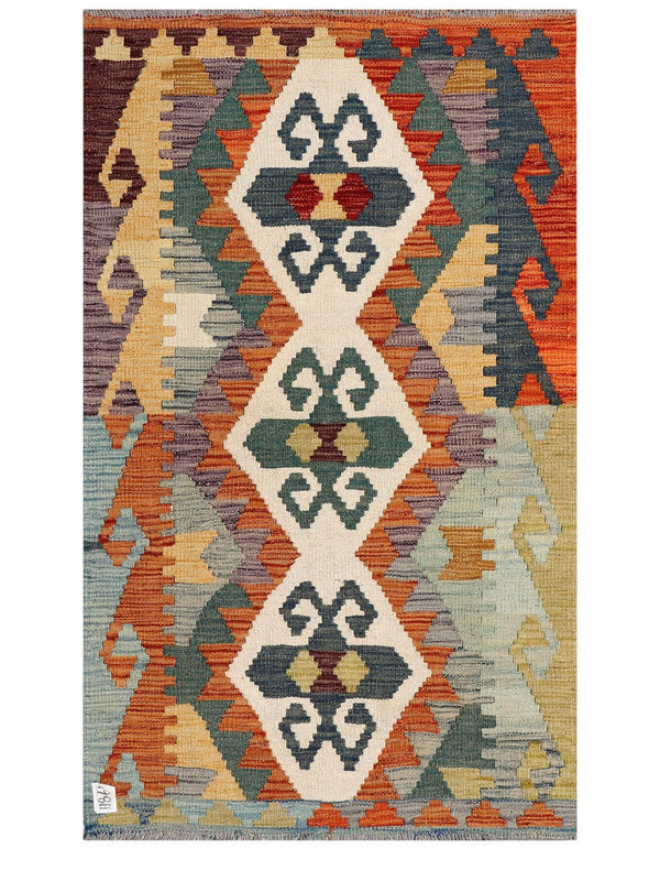 Maimana Afghanistan Kilim Rug - 121 x 75 cm