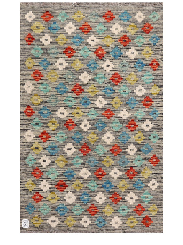 Maimana Afghanistan Kilim Rug - 121 x 78 cm