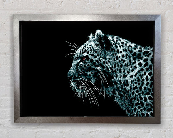 Cheetah Blues Framed Print