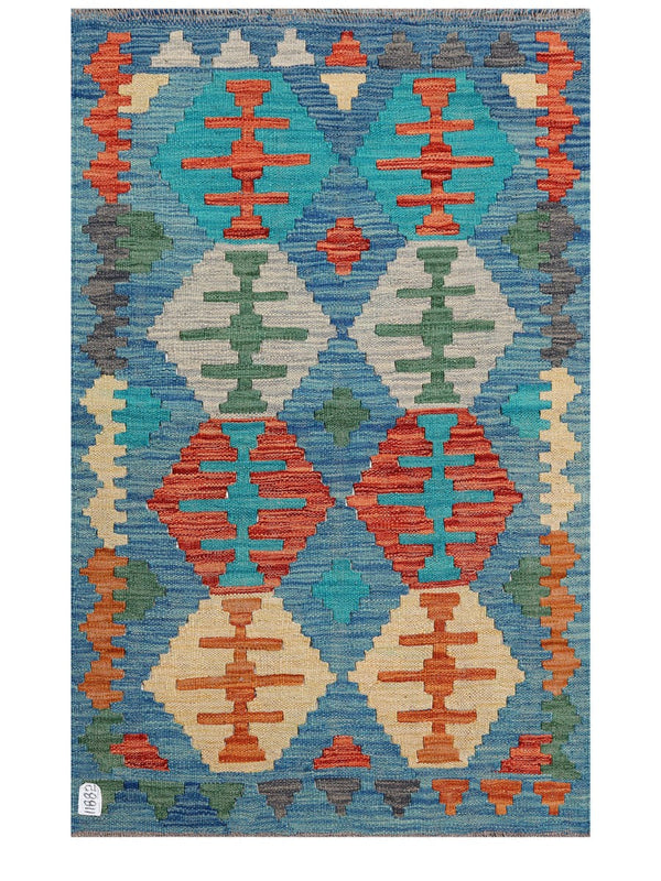 Maimana Afghanistan Kilim Rug - 121 x 79 cm