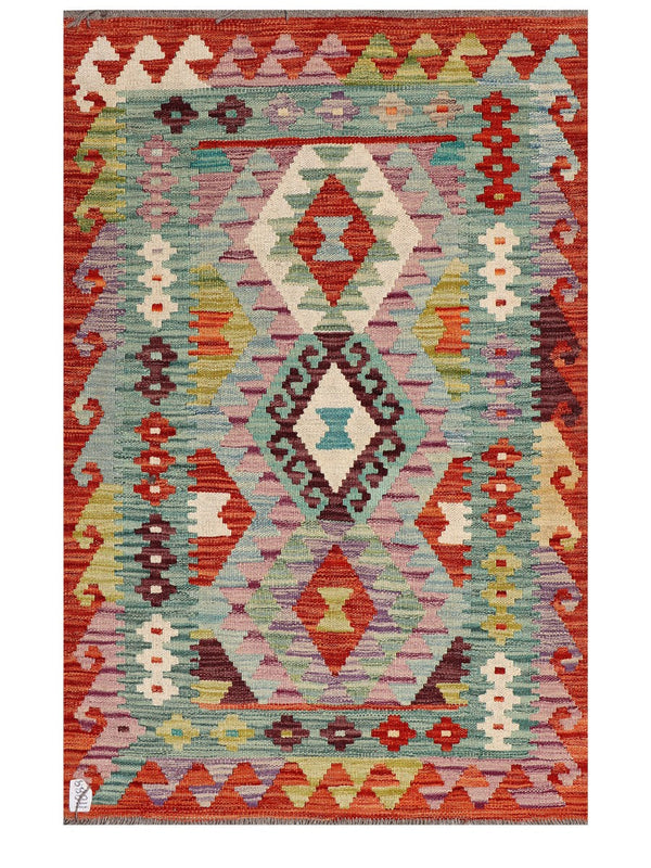 Maimana Afghanistan Kilim Rug - 125 x 83 cm