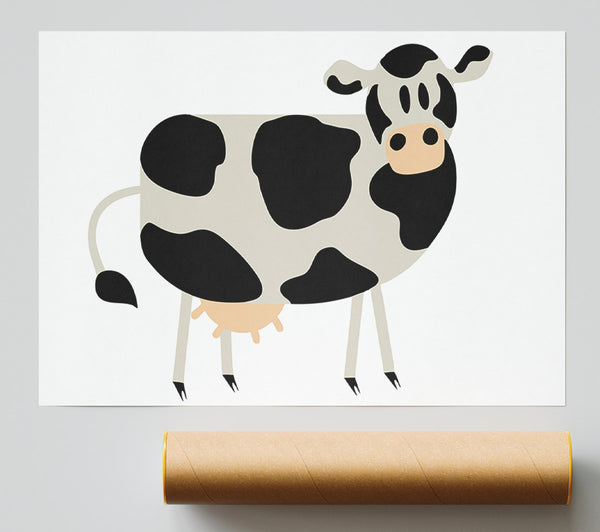 Cow Stare Giclee Print