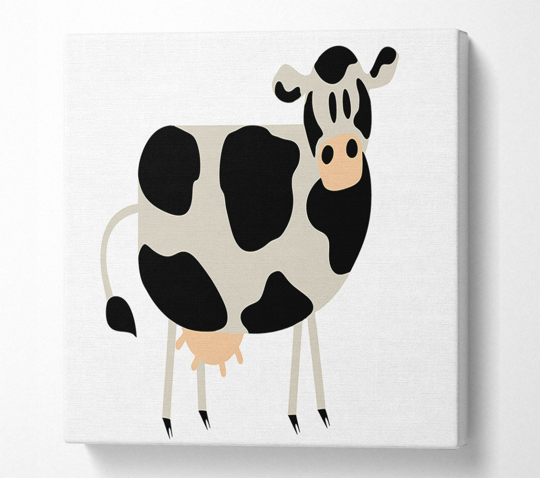  A Canvas Print of Cow Stare Canvas Wall Art