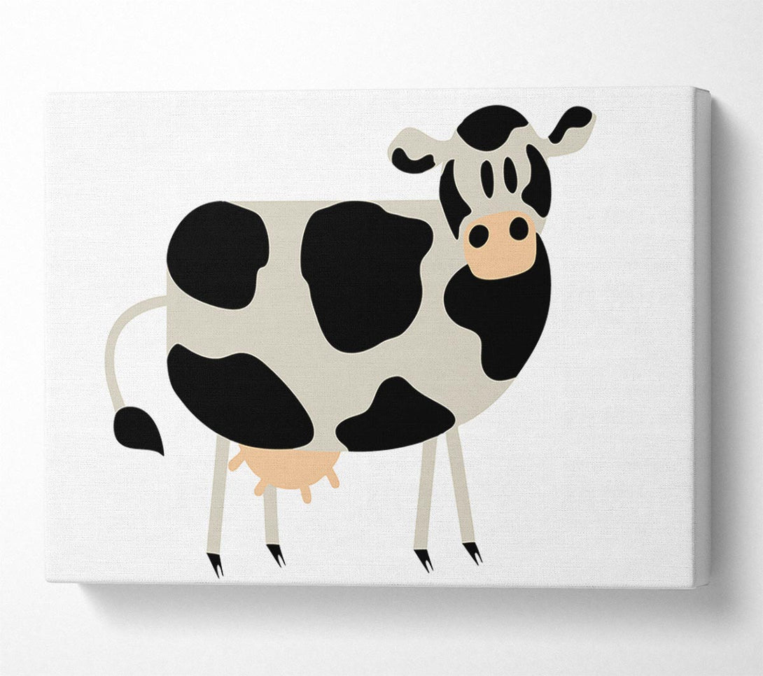  A Canvas Print of Cow Stare Canvas Wall Art
