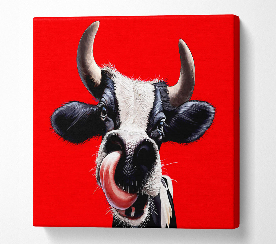  A Canvas Print of Cow You Do This Canvas Print
