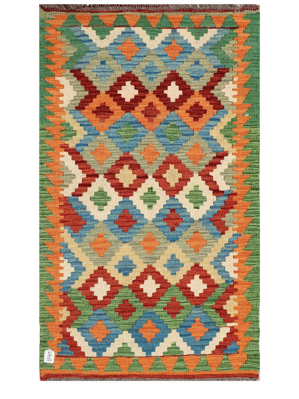 Maimana Afghanistan Kilim Rug - 123 x 75 cm