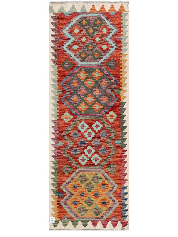 Maimana Afghanistan Kilim Rug - 172 x62 cm