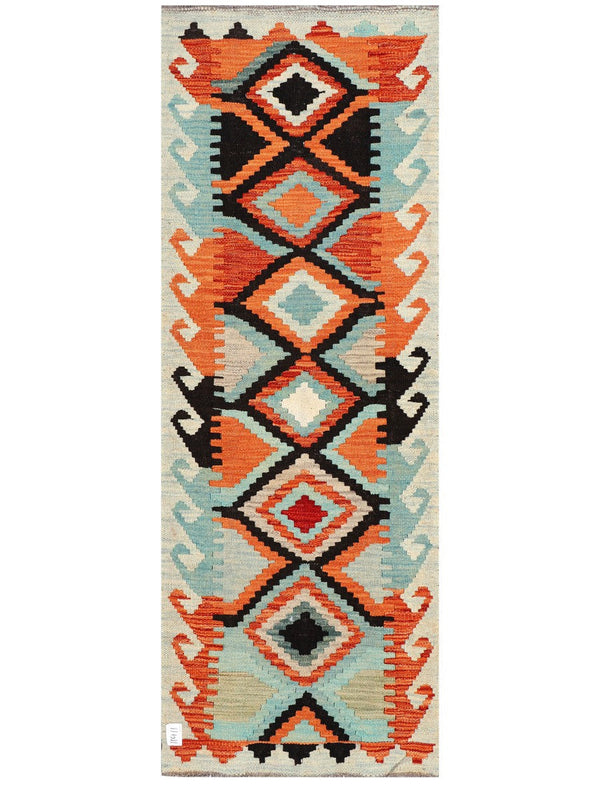Maimana Afghanistan Kilim Rug - 170 x63 cm