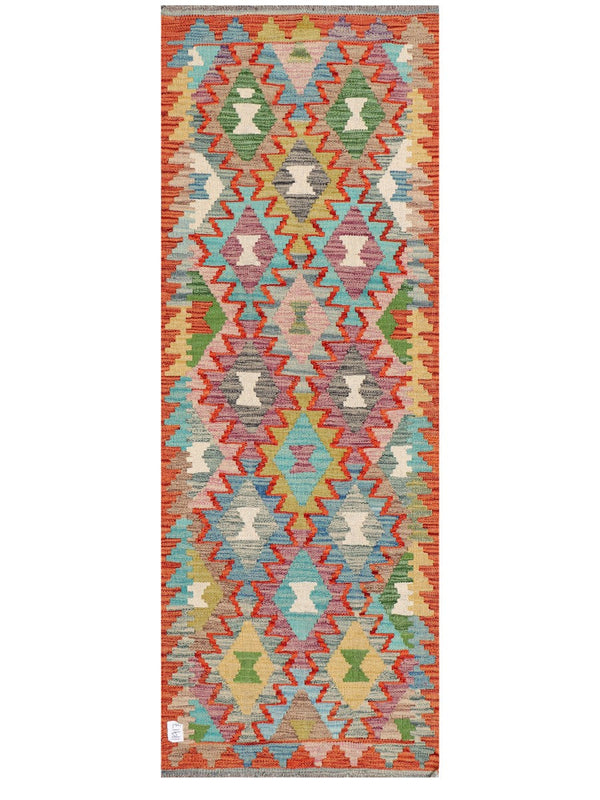 Maimana Afghanistan Kilim Rug - 167 x62 cm