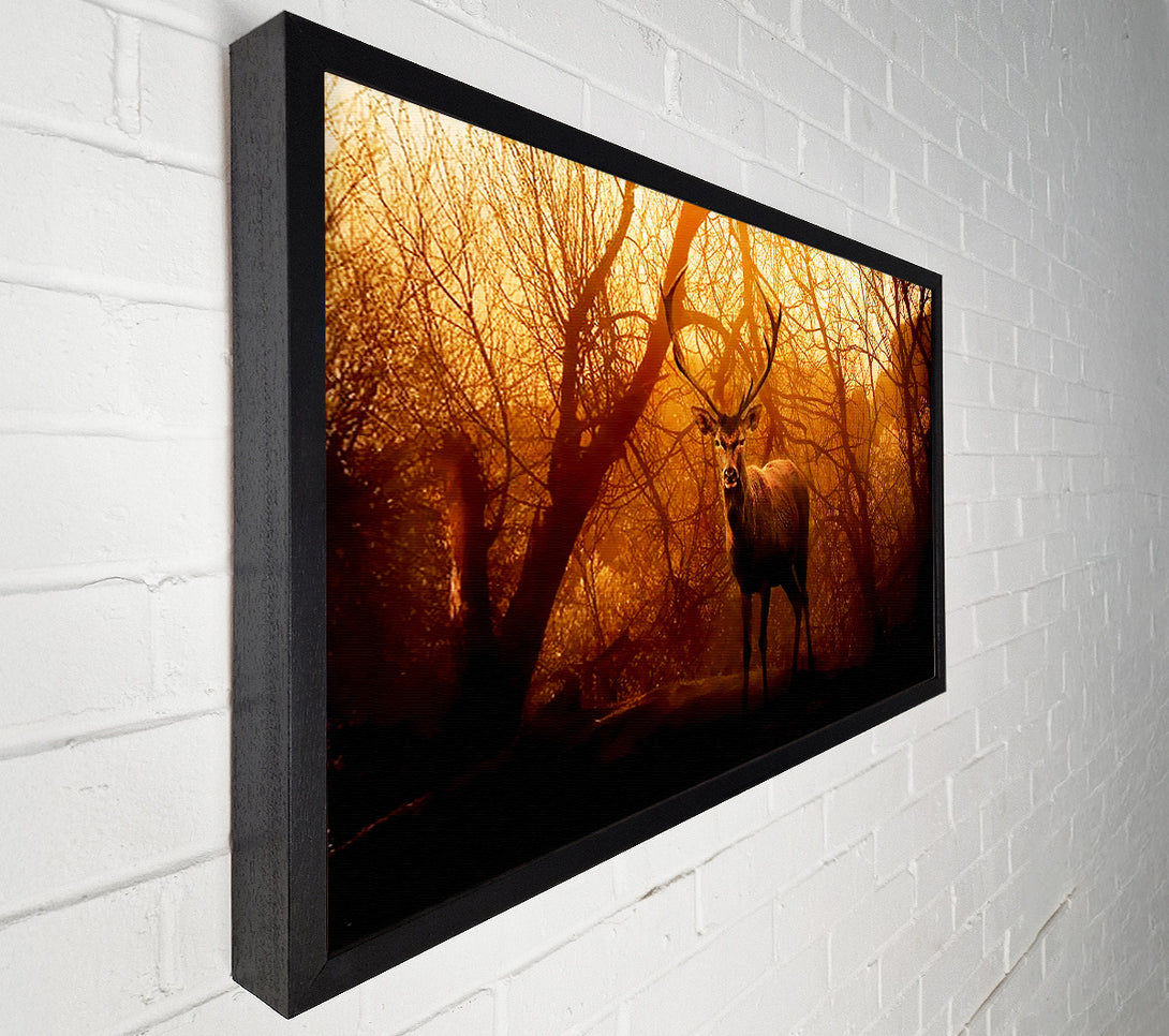  A Canvas Print of Deer In Winter Canvas Print
