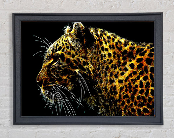 Leopard Glory Framed Print