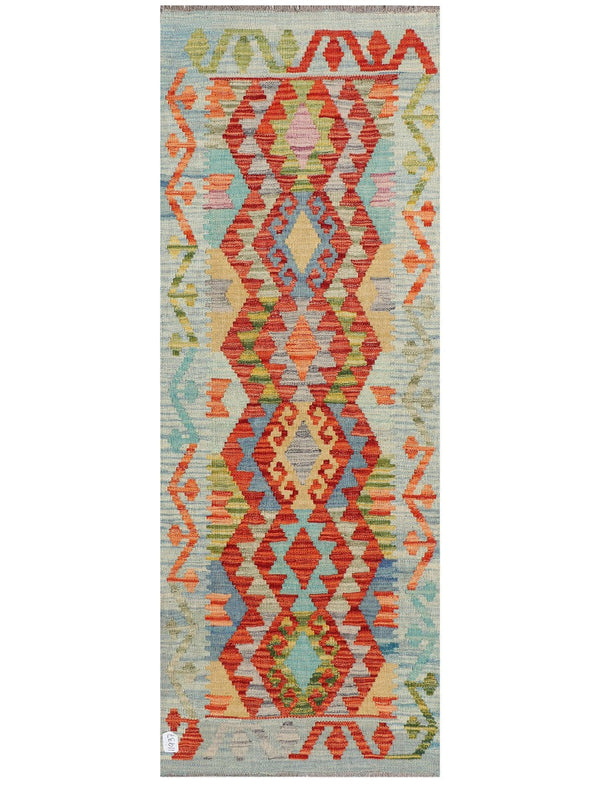 Maimana Afghanistan Kilim Rug - 177 x66 cm