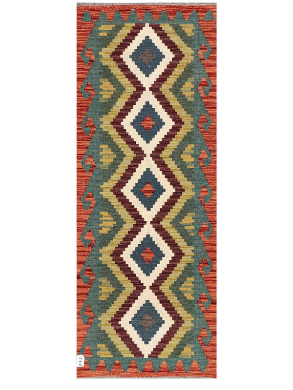 Maimana Afghanistan Kilim Rug - 167 x64 cm