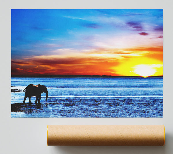 Elephant Ocean Giclee Print