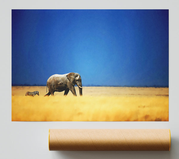 Elephant Safari Poster