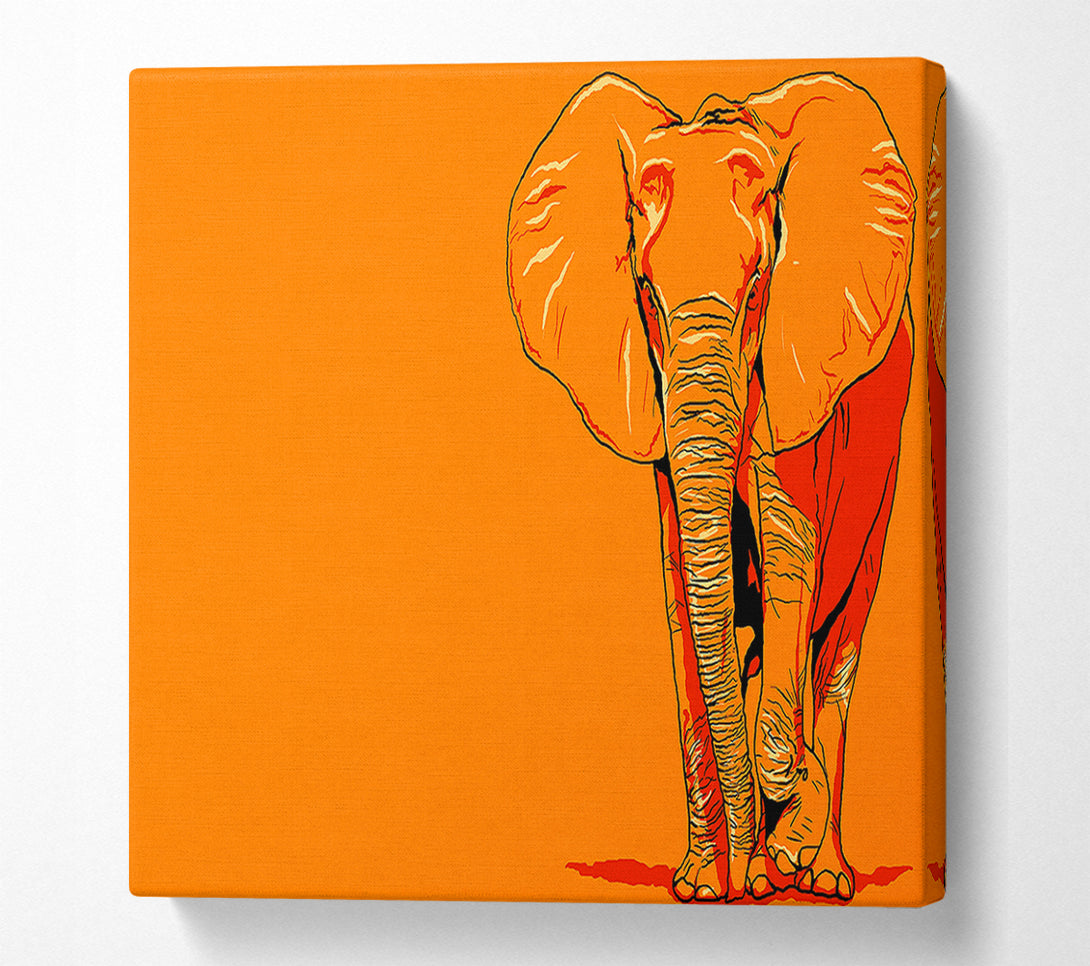  A Canvas Print of Elephant March Canvas Print