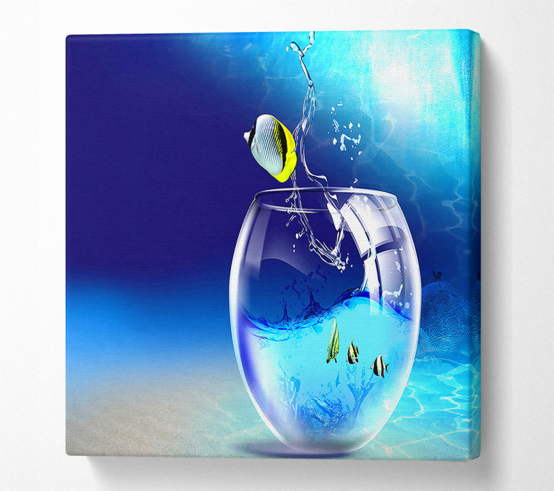  A Canvas Print of Fishy Life Canvas Art
