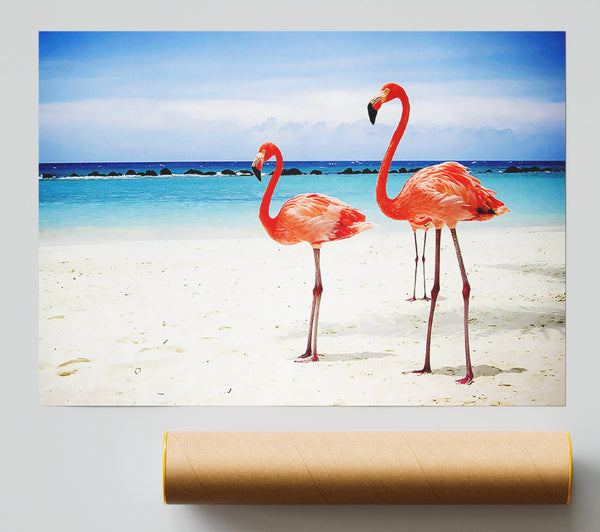 Flamingo Paradise Print