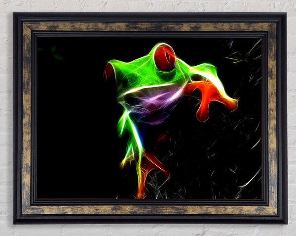 Frog Blaze Framed Print