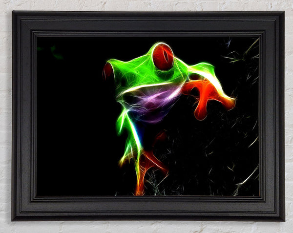 Frog Blaze Framed Print