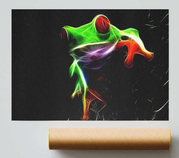 Frog Blaze Poster