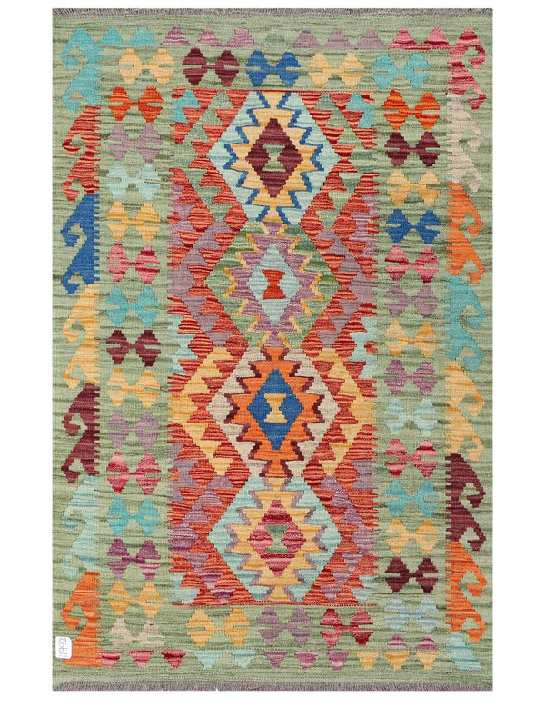 Maimana Afghanistan Kilim Rug - 153 x102 cm
