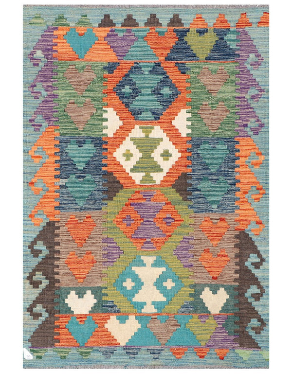 Maimana Afghanistan Kilim Rug - 148 x100 cm