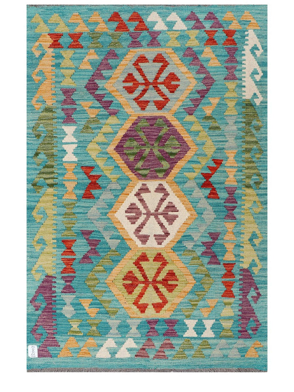 Maimana Afghanistan Kilim Rug - 146 x99 cm
