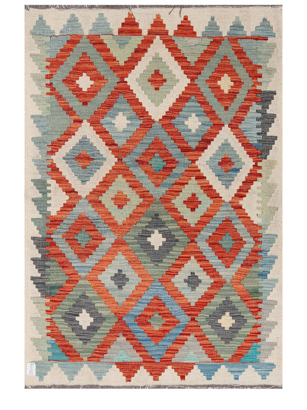 Maimana Afghanistan Kilim Rug - 148 x103 cm