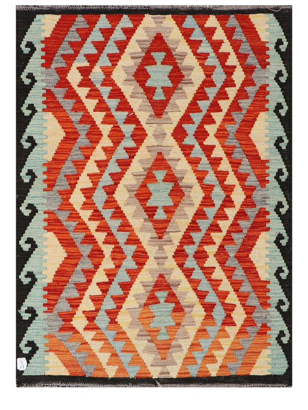 Maimana Afghanistan Kilim Rug - 144 x104 cm