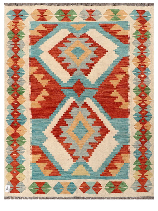 Maimana Afghanistan Kilim Rug - 197 x153 cm