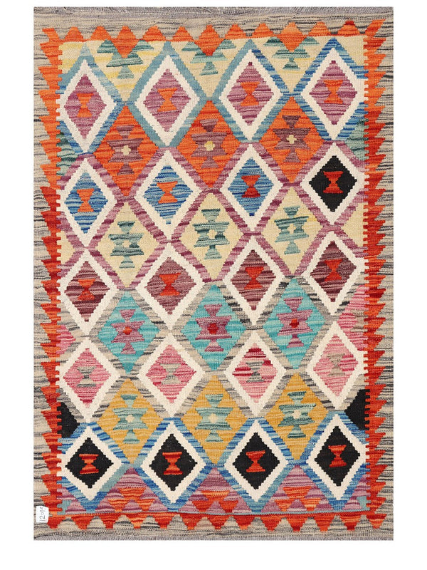 Maimana Afghanistan Kilim Rug - 146 x102 cm