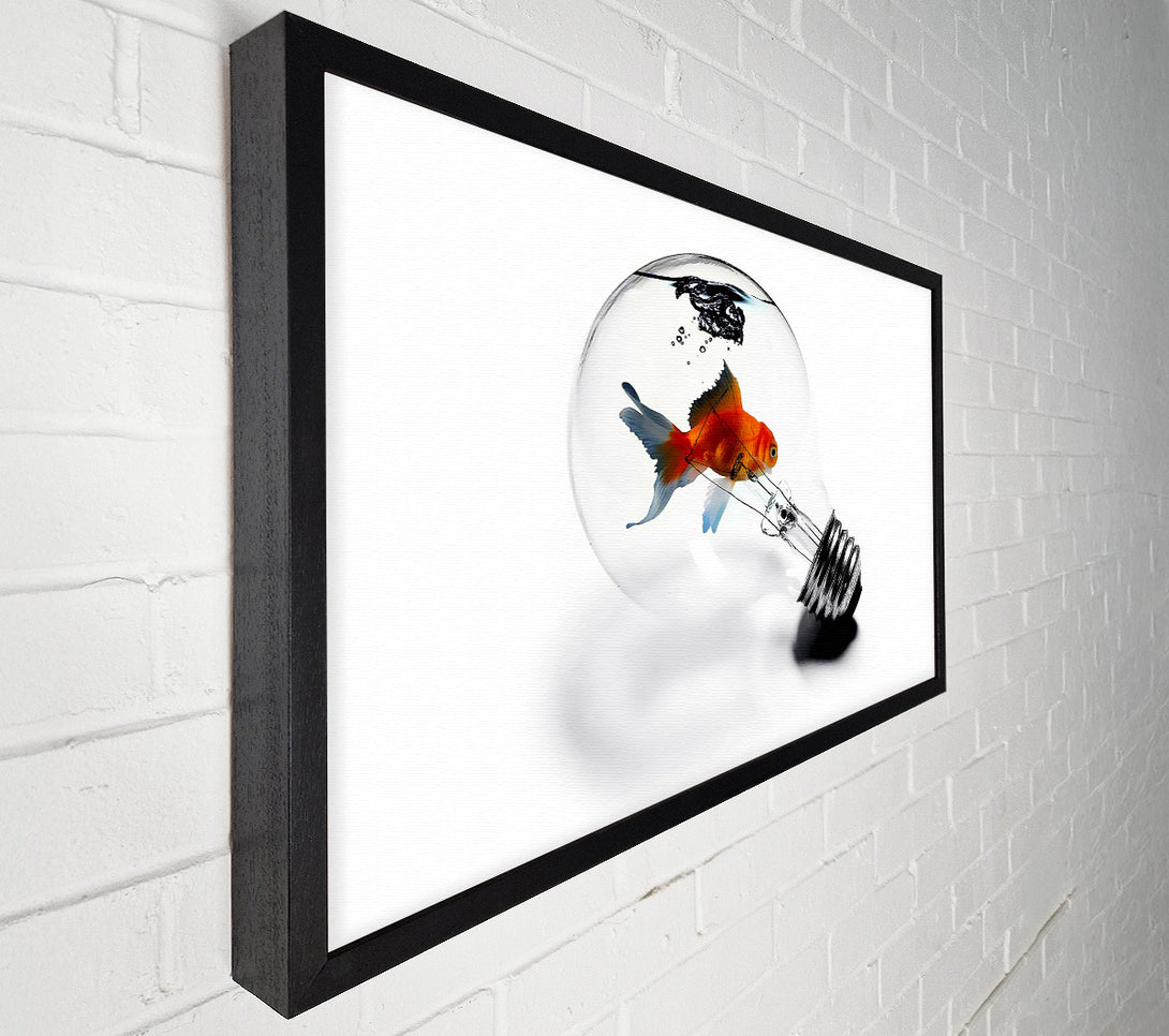  A Canvas Print of Goldfish Light Bulb Canvas Wall Art