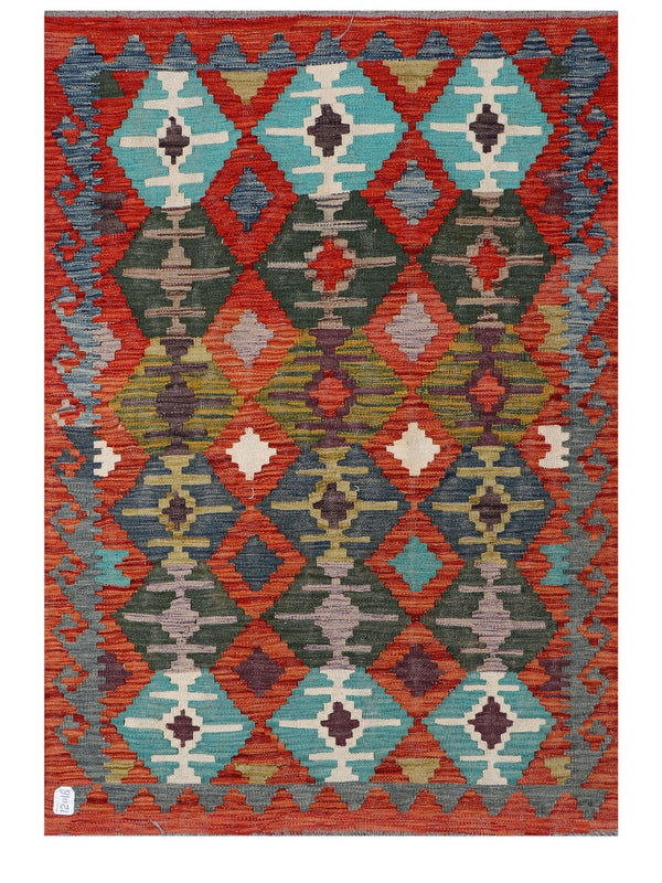 Maimana Afghanistan Kilim Rug - 146 x105 cm