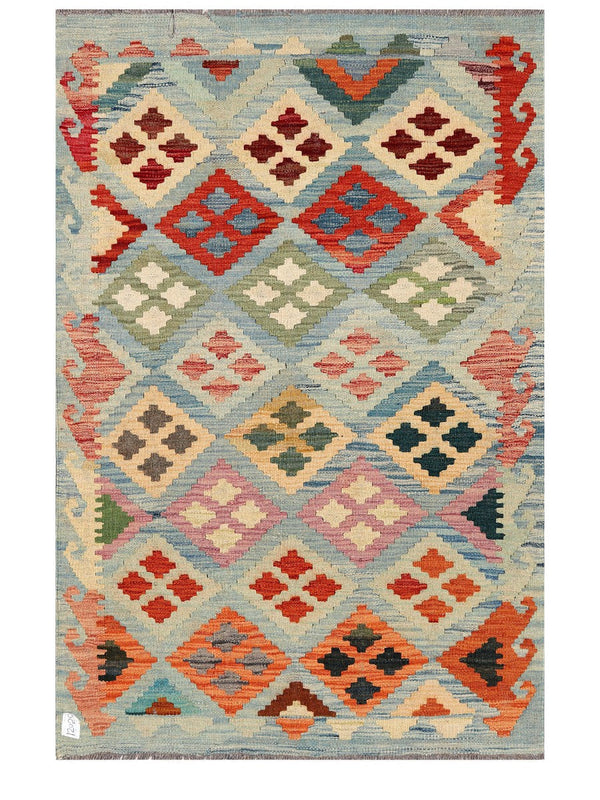 Maimana Afghanistan Kilim Rug - 147 x99 cm