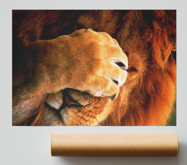 I Hate Mondays Lion Print