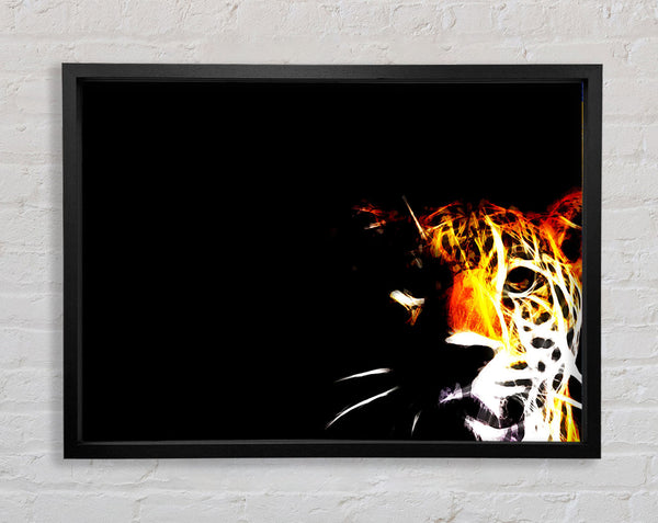 Jaguar Blaze Framed Print