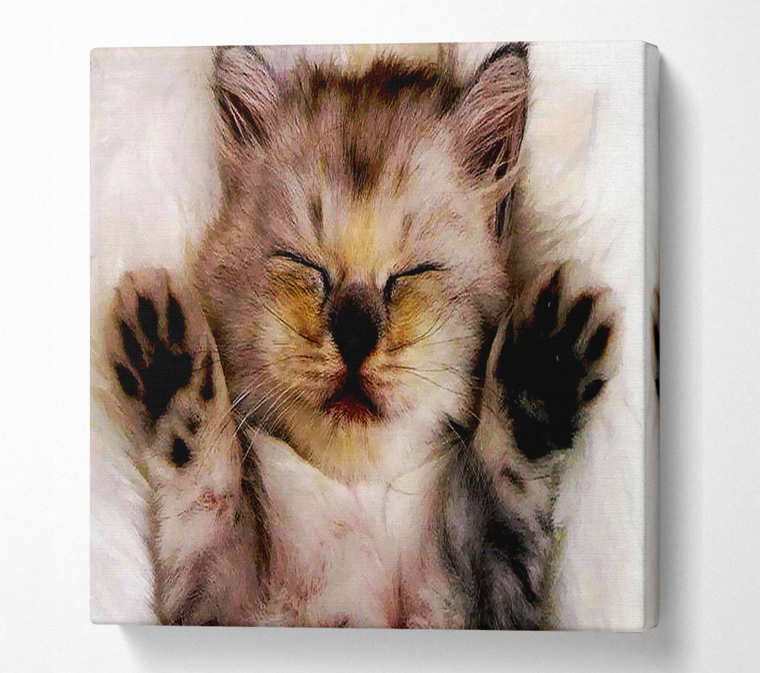  A Canvas Print of Kitten Love Canvas Print