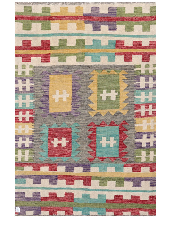 Maimana Afghanistan Kilim Rug - 180 x122 cm
